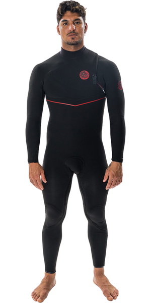 2025 Rip Curl Mens Flashbomb Fusion 5/3mm Zip Free Wetsuit 163MFS - Black